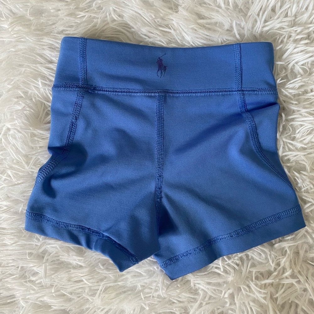 Ralph Lauren Girls Blue Athletic Shorts Moisture-Wicking Stretch 2T